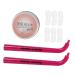 HONMEET 1 Set Eye Makeup Aid Reusable Eyelash Stencil Lower Eyelash Makeup Tool Lash Stamp for Bottom Eyelashes Lower Lashes Stamp for Women Eye Makeup Tool Silicone Lash Stamp Diphenylene 12.00X3.50X2.50CM
