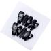NALoRa Black Cat and Bear Press-on Nails with Handmade and Detachable Design In Emmabeauty Store Wearing nails Nail enhancement (Color : L)