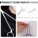 2pcs Stainless Steel Pet Hair Removal Forceps Hair Removal Clips Cupping Tong 18X7.5X0.2CM Silver - Buy Online on GoSupps.com