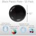Black Plastic Plates - 10 Inch, 50 Count - Disposable Dinner Party Plates for All Occasions - Buy Online on GoSupps.com