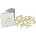 HAARallerliebst hair clips large (20 pieces | shimmering gold | approx. 6 cm) including box for storage (box color: white)