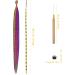 20Pcs Colored Feather Hair Extensions Kit for Girls & Women - Colorful Synthetic Hairpieces with Micro Beads & Crochet Hook - Buy Online on GoSupps.com