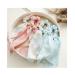 8pcs Chiffon Bow Hair Scrunchies Set for Women and Girls - Floral Blue Pink - Buy Online on GoSupps.com