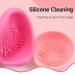 Electric Makeup Brush Cleaner - Automatic Rotating Cleaner with Pad for All Brush Sizes | Perfect Gift for Girlfriend Wife Mom (Pink & White - Buy Online on GoSupps.com