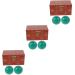 Beavorty 6 STK Turker Handball Handball Handball Health Balls Handballs for the healthcare system Turquoise ball decor wooden trade massage ball finger exercise round china wooden fitness