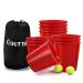 OTTARO Outdoor Pong Set, Giant Yard Pong Game Set for Adults and Kids, Outdoor Indoor Game Including 12 Buckets, 2 Balls and a Carry Bag for Yard, Party, Bar, Lawn, Backyard, Tailgating