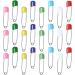 300 Pcs iplusmile Safety Pins for Baby Diapers and Clothing - Colorful 5.4x1cm - Childproof Locking Design - Buy Online on GoSupps.com