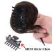 RPAEOY 2-Pack Claw Clips for Messy Bun & Hair Part - Synthetic Hair Donut Scrunchy for Women (Brown Black) - Buy Online on GoSupps.com