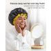 Mikimini Extra Large Black Shower Hoods (2-Pack) for Men & Women - Waterproof Thick Braids Reusable XL Bathroom Hair Protection with Bright Yellow Edge - Buy Online on GoSupps.com