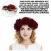 ZJIVQO Red Rose Hair Clip Flower Hairpin Brooch Velvet Ornament Rose Flower Hair Accessories for Woman Girl Ladies Wedding Hair Clip Flamenco Dancer Valentines Day Decoration Wine Red - Buy Online on GoSupps.com