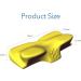 HOKIZU Cervical Memory Foam Pillow | Ergonomic Design for Neck & Shoulder Pain Relief | Orthopedic Support for Side, Back, Stomach Sleepers - Buy Online on GoSupps.com