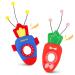 Nobleza Catnip Toys for Cats 2 Pack Interactive Cat Toys for Indoor Cats Adult Rocket Carrot Shape Kitten Soft Plush Chew Teeth Cleaning Toy Chewing Grinding Cat Nip Toys with Crinkle Paper