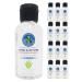Hand Sanitizer Gel 2 OZ 59 mL - 70% Alcohol w/ Aloe & Mild Lemon Scent (12 Bottles)
