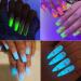 12 Colors Glow in The Dark Powder - Luminous Neon Pigment for Nail Art & Resin Craft - Buy Online on GoSupps.com