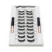 TONXX 10 Pairs Magnetic Eyelashes and Eyeliner Kit Reusable 3D Magnetic False Lashes Extension Needed for Makeup 4#