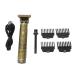Professional Hair Clippers Electric Haircut Kit Rechargeable Close Cutting Vintage Trimmer with Guide Combs