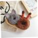 FRCOLOR Cat Ear Hair Ties Bunny Ear Scrunchies Cat Ear Scrunchie Headband Holder Stuffed Bunny for Bunny Ear Hair Bands Girl Stuffed Animals Decor Ponytail Holder Curly Miss Pompom - Buy Online on GoSupps.com