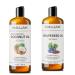 MAYJAM Organic Coconut Oil Liquid and Organic Natural Moisturizer Grapeseed Carrier Oil for Essential Oils Facial Oil 16 fl oz