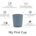 Soft Blush 6 Oz My First Cup | 100% Food-Grade Silicone | Easy Grip Handles | Non-Slip & Soft | Dishwasher Friendly - Buy Online on GoSupps.com