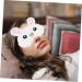 Mobestech Fluffy Eye Masks for Kids - 2 Pcs Rabbit Sleep Mask & Blindfold - Soft White Eye Covers for Restful Sleep - Buy Online on GoSupps.com