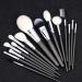 15 Strands White Wool Makeup Brush Set | Copper Tubes | Professional Animal Hair Brushes for Artists - Buy Online on GoSupps.com