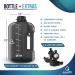 AQUAFIT 64oz Half Gallon Water Bottle with Times to Drink | Motivational Water Jug with Straw | Large Sports Bottle with Time Markers - Gray - Buy Online on GoSupps.com