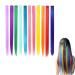 11 pieces of children synthetic hair part girl hair part band hair extension hair parts colorful hair strands hair parts colored hair extensions for children and women