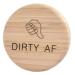 Libetter Dishwasher Clean Dirty Sign - Bamboo Non-Scratch Strong Magnetic Flip Indicator | Non-Scratch Easy To Read Dishwasher Sign for Better Kitchen Organization