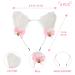 Lurrose 4 Pcs Cat Fox Faux Fur Ears Headband - Animal Connector Ears Hair Band with Bell for Party Cosplay - Fashion Accessories for Women & Girls - Buy Online on GoSupps.com