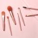 TouGod 8pcs Professional Makeup Brushes Set with Leather Bag - Portable Travel Powder Concealer Blush & Eye Brushes for Flawless Application - Buy Online on GoSupps.com