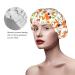 Fox Reusable Waterproof Shower Caps for Women - Double Protection PEVA Lining Hair Cap - Elastic Color 4 - Buy Online on GoSupps.com