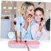Angoily Pink Silicone Makeup Brush Storage Box - Organizer & Holder for Cosmetics | 28X5CM | Ideal for International Shipping - Buy Online on GoSupps.com