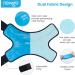 Newgo Fleece Ankle Cooling Pads & Cuff | Pain Relief for Injuries & Swelling | Ice Cold Ankle Cooling Belt & Socks in Light Blue - Buy Online on GoSupps.com
