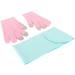 Qukaim Moisturizing Gel Hand Gloves Set Moisturizing Gel Hand Gloves Set with Spa Neck Mask Reusable Hydrating Gel Gloves Touch Screen for Cracked Skin - Buy Online on GoSupps.com