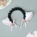 blispring Handmade Furry Ears Headband Plush Hairband Role Play AnimeCostume Headdress Female Teens Cosplay Headgear Accessories White and Black - Buy Online on GoSupps.com