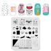 KADS Nail Art Stamping plate Nail Template Nail Art Design Tool Nail DIY Design Image Plate (SU006)