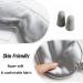 Silk Satin Sleeping Eye Mask - Silvergrey Night Blindfold for Men & Women | Soft Breathable Blackout Eye Cover | Perfect Travel & Wedding Bridesmaid Gift - Buy Online on GoSupps.com