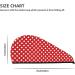 Hair Towel Wrap Quick Drying Turban with Button | Red Polka Dot Hair Drying Towel for Faster Results - Buy Online on GoSupps.com