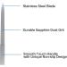 Stainless Steel Sword and Rectangle Nail Files - 2 Pack with Diamond Grit 100/180/240 - Non Slip Handle - for Natural and Acrylic Nails - Buy Online on GoSupps.com