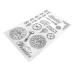 Lurrose Postage Stamps Scrapbook Embellishments Clear Stamp Block Mailing Stamps Silicone Stamps Seal Fine