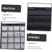  MAGICLULU MAGICLULU Set of 2 eyeshadow boxes eyeshadow palette makeup tray black makeup tray for blush highlighters lipstick makeup kit - Buy Online on GoSupps.com