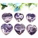 Natural Crystal Rough 1 Pack Natural Fantasy Amethyst Heart Stone Crystal Hand Carved Palm Heart Gemstones Suitable for Home PEIQIYIN - Buy Online on GoSupps.com
