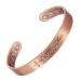 Enermagix magnetic copper bracelets for men and women 99.9% solid copper magnetic cuffs with powerful magnets (3543 Gauss each)