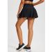 Baleaf Women's High Waisted Tummy Control Tennis Skort with Shorts Pockets - Black, Large - Buy Online on GoSupps.com