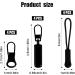 12 Pieces Zipper Spare - Removable Metal & Plastic Zipper Pulls for Jackets & Jeans | Zip Tapper Cord Extensions (3 Designs) - Buy Online on GoSupps.com