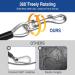 Pawaboo 25ft Heavy Duty Dog Tie Out Leash - 360 Rotating Hook for Small to Large Dogs Up to 125lbs - Durable Silver Cable - Buy Online on GoSupps.com