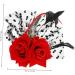 FRCOLOR banquet earphone dress hairpin hair accessories scarf bride baffle hat Korean version fascinator tea party headpiece rose hair clip day of the dead hairaccessories - Buy Online on GoSupps.com