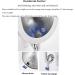 L-ROM 304 Stainless Steel Automatic Induction Urinal Wall-Mounted Public Toilet Urinal Contact-Free Toilet Urinal with Flush Valve Flushing Men's Urinal Suitable for Ba - Buy Online on GoSupps.com