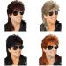 vreplrse Realistic Vintage Wig for Men Comfortable and Durable Materials Fiber Halloween Costume Wig Cover Party Wig Disco Red Brown - Buy Online on GoSupps.com