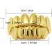 Buy Brigtviee Gold Hip-Hop Teeth Grillz - Polished Removable Jewelry for Chains | Best International Shipping - Buy Online on GoSupps.com